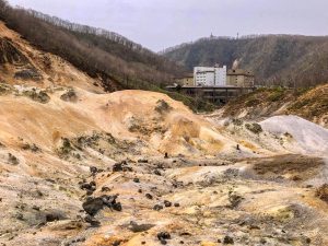 Noboribetsu Onsen from Jigokudani