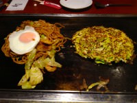 Okonomiyaki and Yakisoba